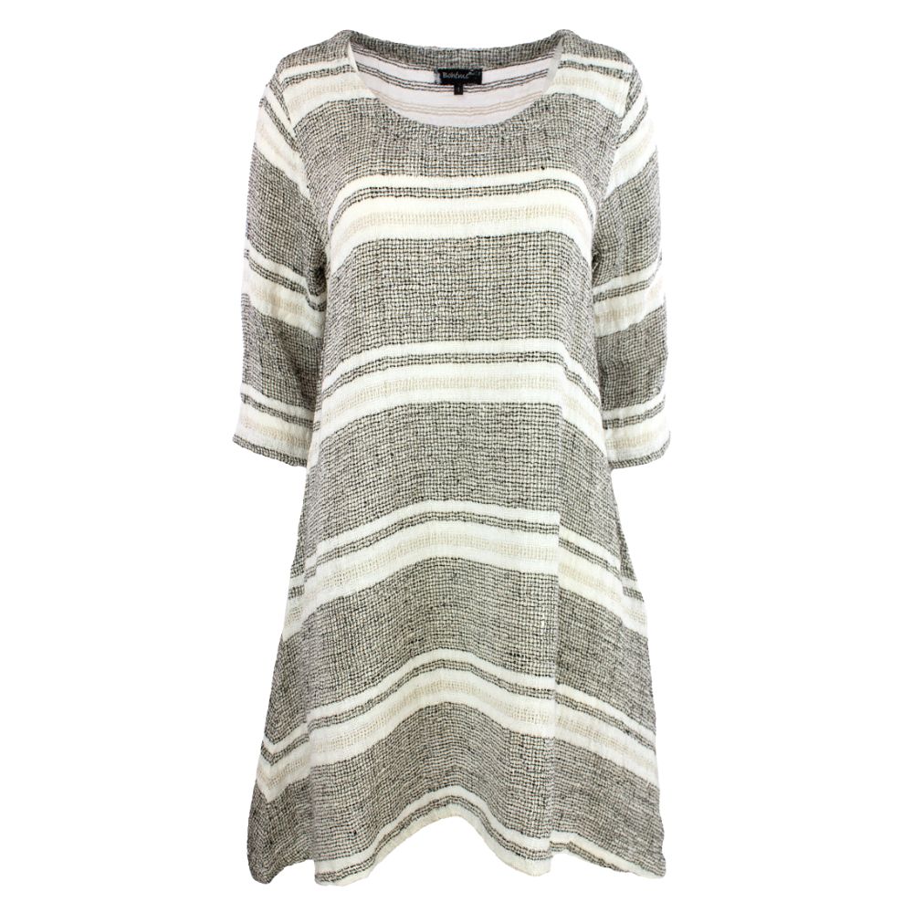 Pellavamekko mustavalkoraidallinen BH