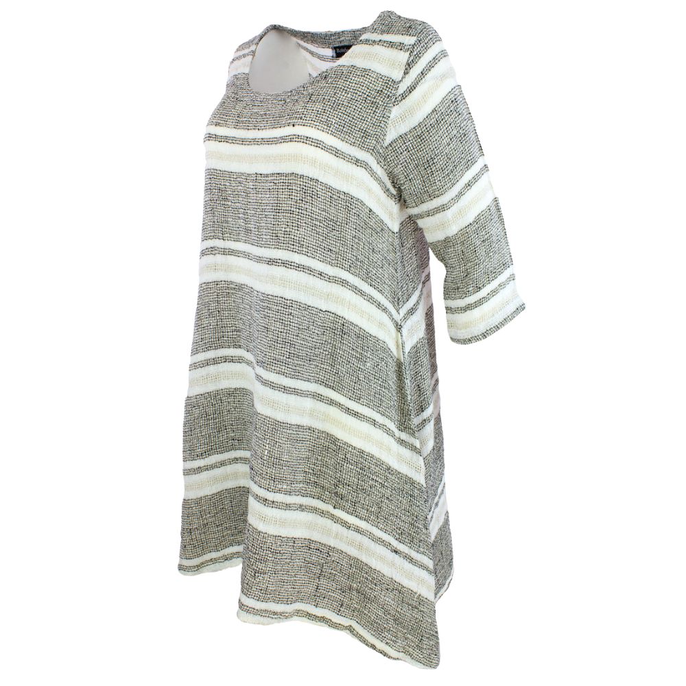 Pellavamekko mustavalkoraidallinen BH