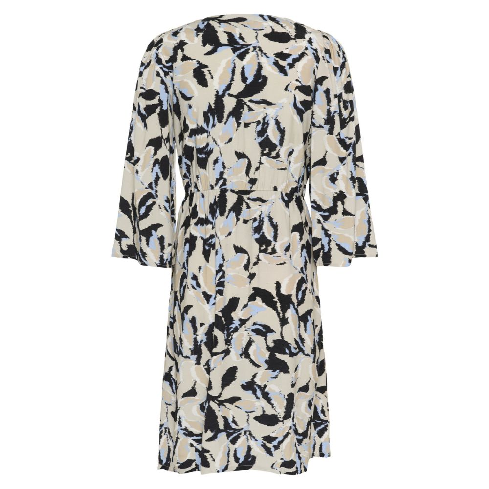 Mekko kuviollinen beige/sininen Kaffe