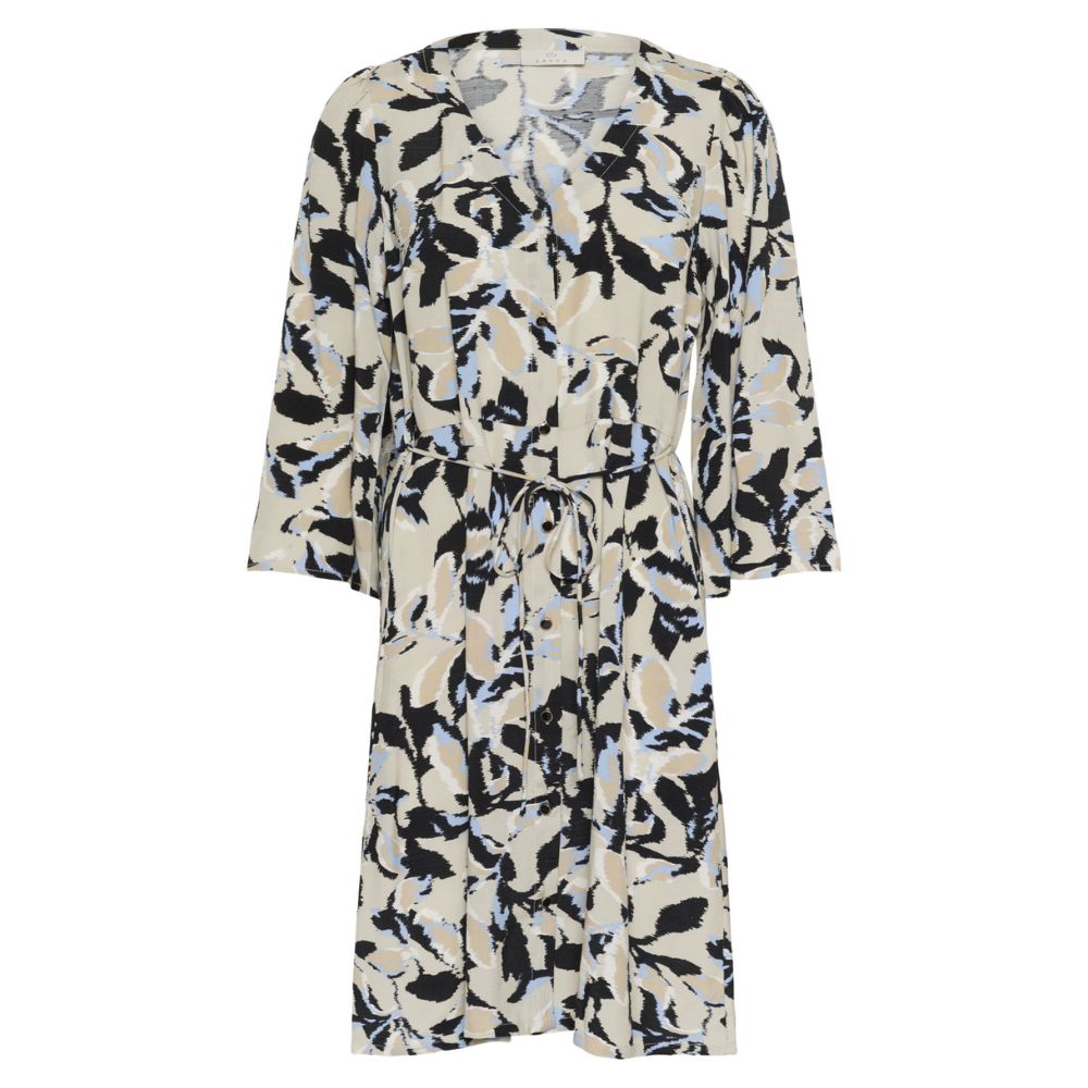 Mekko kuviollinen beige/sininen Kaffe