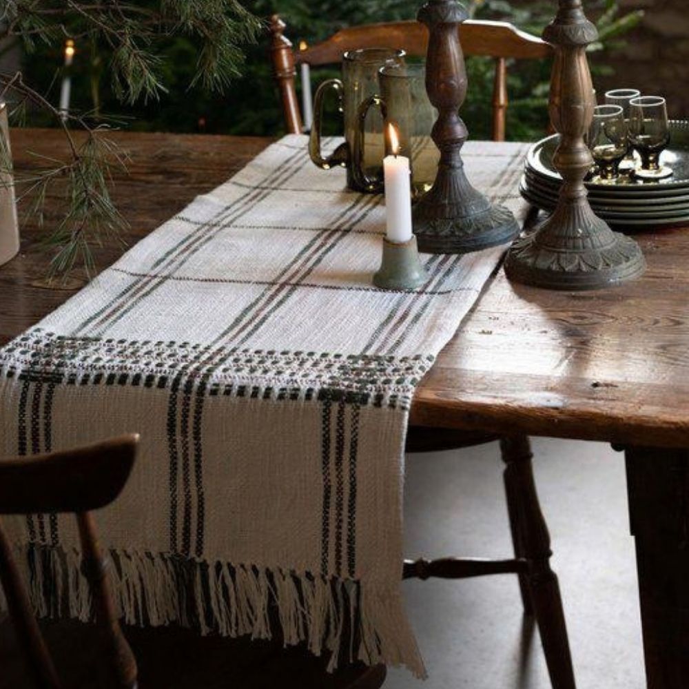 Kaitaliina vihreäruudullinen 35x120 Fondaco