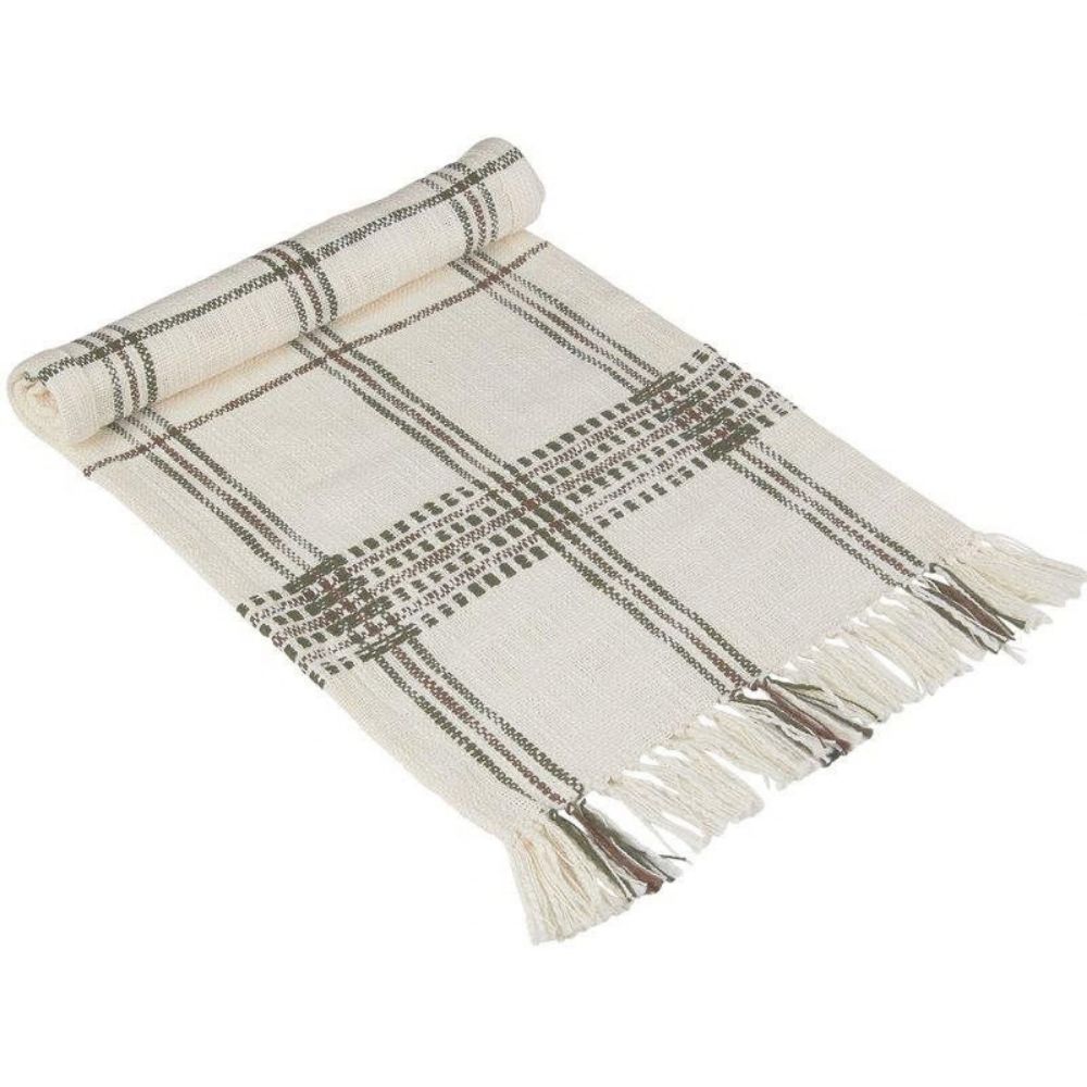 Kaitaliina vihreäruudullinen 35x120 Fondaco